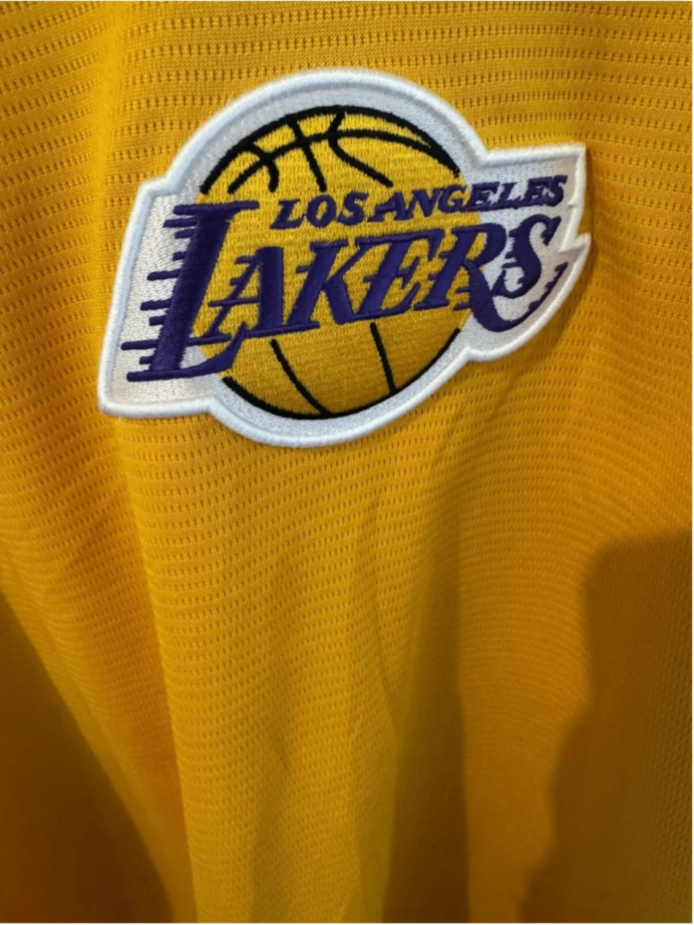 Los Angeles LA Lakers Majestic Shooting Shirt Men 2XL Yellow